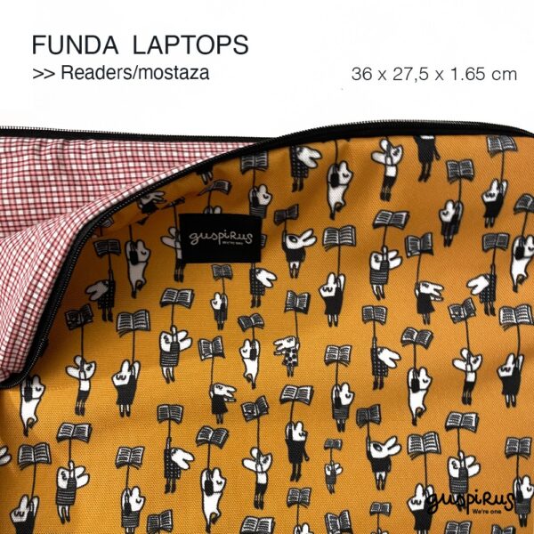 FUNDAS LAPTOP readers mostaza