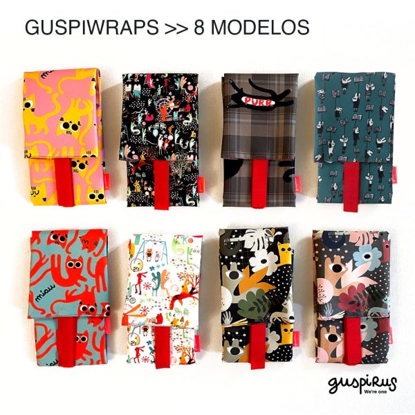 Portabocadillos GuspiWrap Miau (Rosa y Amarillo) - Imagen 5