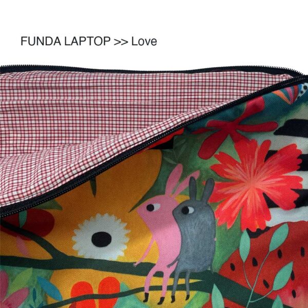 funda laptop love dentro
