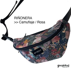 riñonera camuflaje rosa