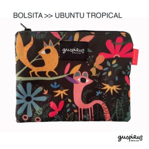bolsita/estuche Ubuntu Tropical