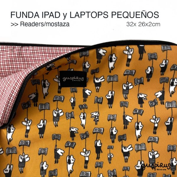 FUNDAS LAPTOP readers mostaza