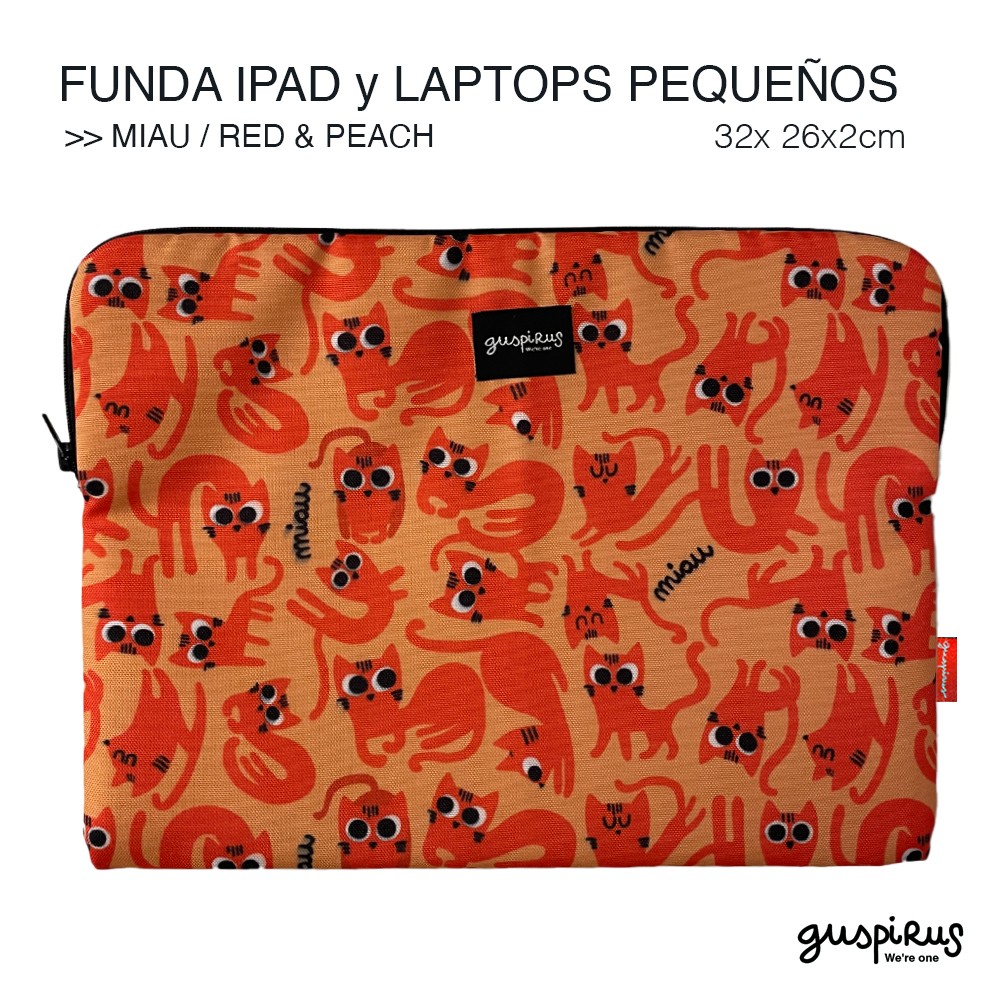 FUNDAS IPAD RED&PEACH 1