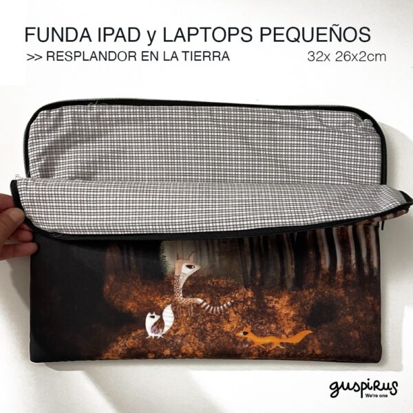 FUNDAS IPAD resplandor tierra