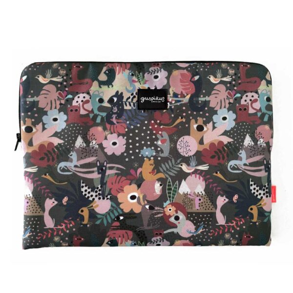 funda laptop camuflaje rosa
